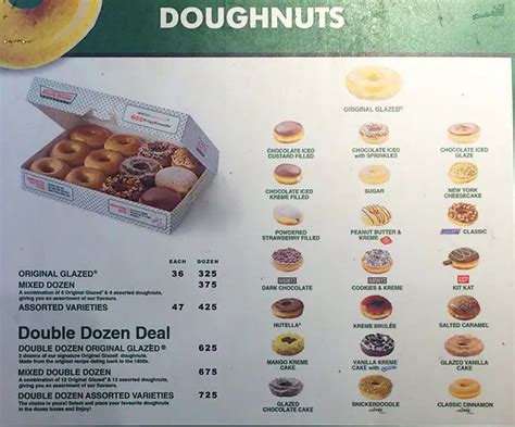 Krispy Kreme Menu, Menu for Krispy Kreme, Calumpang, Marikina City ...