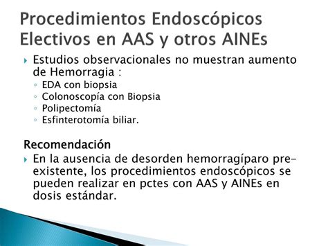 PPT Profilaxis Antibiótica y Anticoagulación en Procedimientos