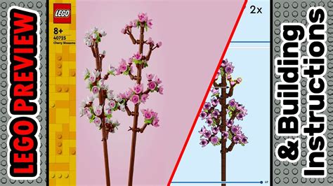 Preview Lego Cherry Blossoms Building Instructions Lego