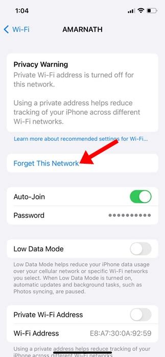 How To Forget A WiFi Network On IPhone