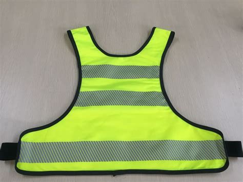 Safety Fluorescent Yellow Workwear High Visibility Reflective Vest