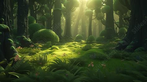 Forest Light Beams Powerpoint Background For Free Download - Slidesdocs