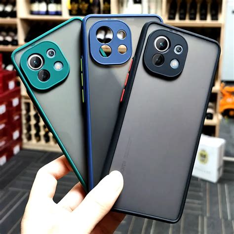 Противоударный матовый чехол Armor для Xiaomi Mi 11 lite NE 5G Mi 11T ...
