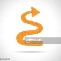 Orange Curved Arrow Stock Clipart Royalty Free FreeImages