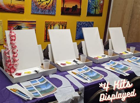 Paint and Sip Kit! Complete With ALL Supplies, EASEL Included! - Etsy