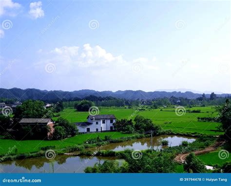 Village landscape image stock photo. Image of landscape - 39794478