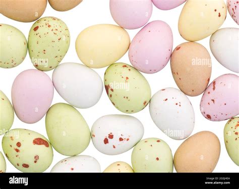 assorted colorful chocolate easter eggs isolated stock photo alamy