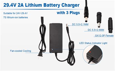 Amazon SOLEILLUNE 29 4V 2A Battery Charger Power Supply Adapter