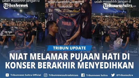 Viral Kisah Pria Melamar Pujaan Hati Di Konser Berakhir Dengan Senyum