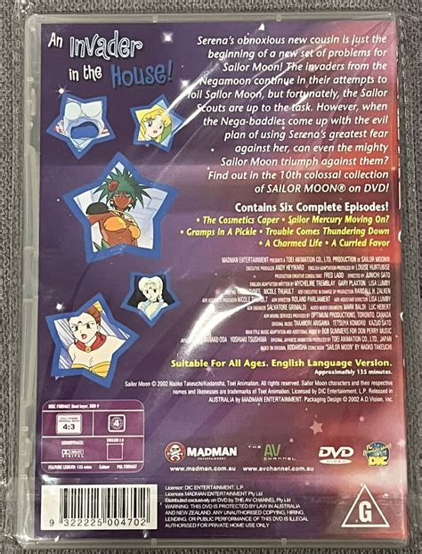 Sailor Moon Vol 10 The Trouble With Rini DVD Official Madman Release R4