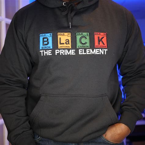 Black Element Designed Hoodie Allan A Wade