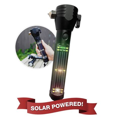 Haloxt Tactical Rechargeable Solar Flashlight 4patriots