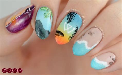 Nyanails Island Nail Art Island Nails Nail Art