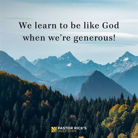 If You Sow Generosity You Will Reap Generosity Pastor Ricks Daily Hope