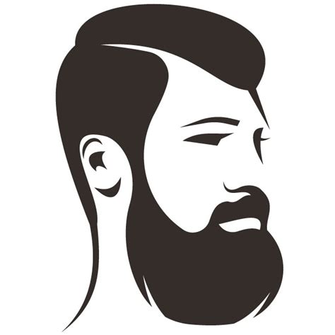 Bearded Man Silhouette Royalty Free Stock Svg Vector And Clip Art