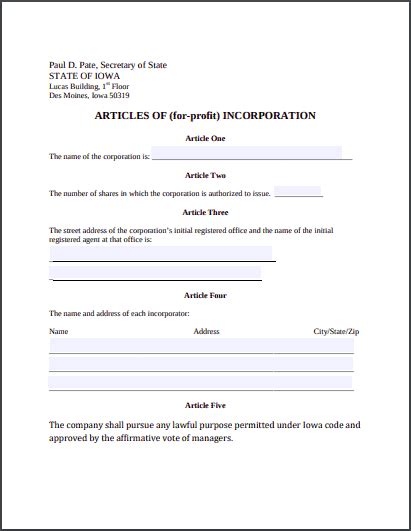 Iowa Llc Certificate Of Organization And Filing Guide Service