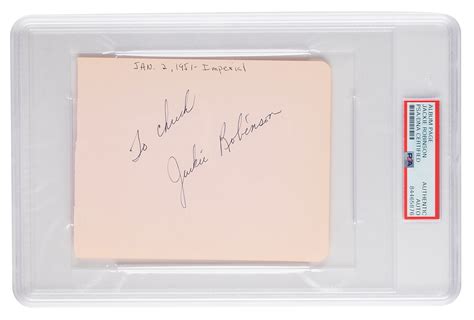 Jackie Robinson Signature | RR Auction