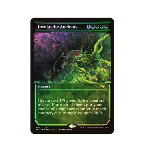 Magic The Gathering Invoke The Ancients Card Kamigawa Neon Dynasty