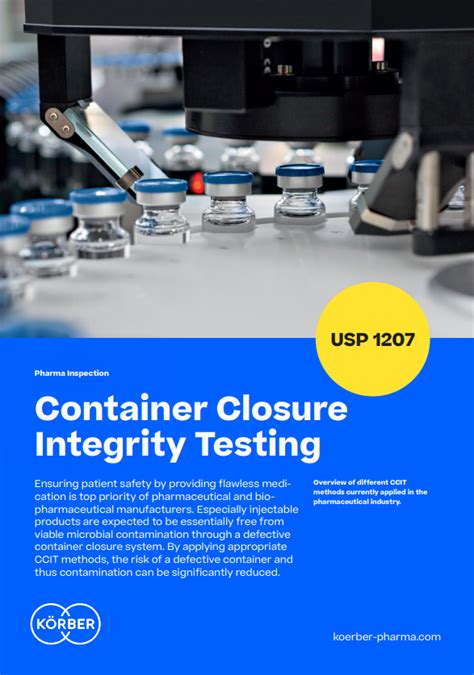 Körber Inspection Container Closure Integrity Testing