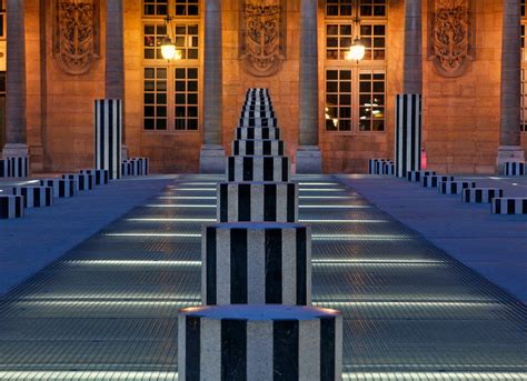 Les Colonnes De Buren At Palais Royal Art Installation By Daniel Buren