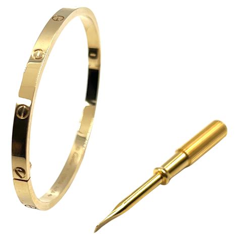 Cartier Love Bracelet 18 Karat Yellow Gold For Sale At 1stdibs