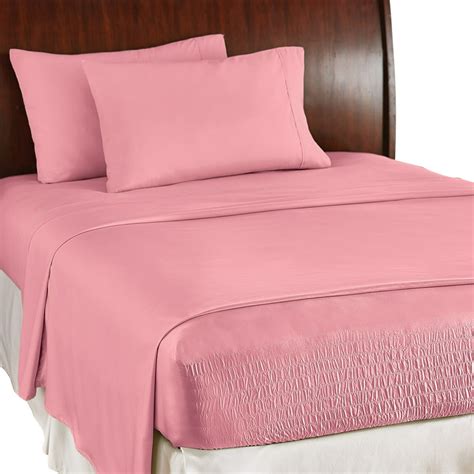 Collections Etc Bed Tite Soft Microfiber Sheet Set Includes Flat