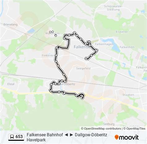 653 Route Fahrpläne Haltestellen Karten Falkensee Bahnhof