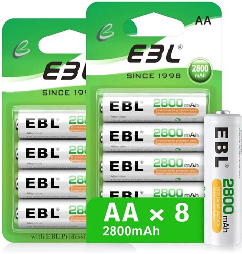 Ebl Aa Rechargeable Batteries Mah Counts High Performance