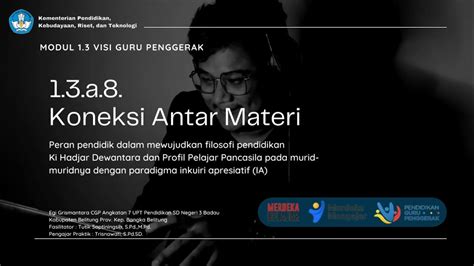 Tugas A Koneksi Antar Materi Modul Visi Guru Penggerak