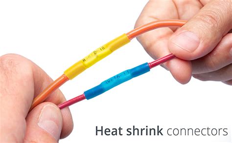 Wirefy Pcs Heat Shrink Butt Connectors Blue Awg Marine