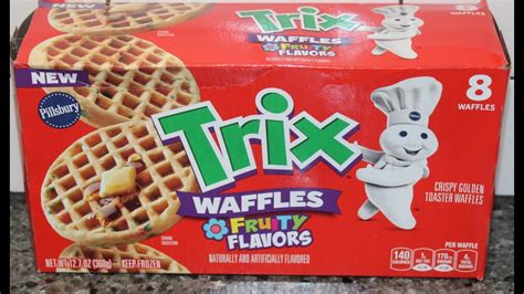 Pillsbury Trix Waffles Review Youtube