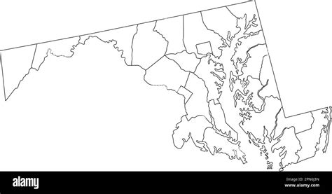 Political Map Maryland Immagini E Fotografie Stock Ad Alta Risoluzione