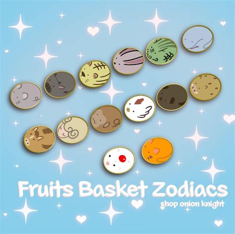 Zodiac Stones PRE ORDER Etsy Fruits Basket Anime Fruits Basket