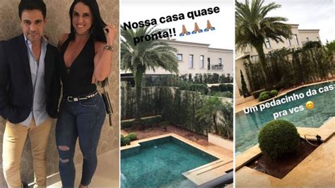 Graciele Lacerda mostra mansão piscina em que vai morar Zezé Di