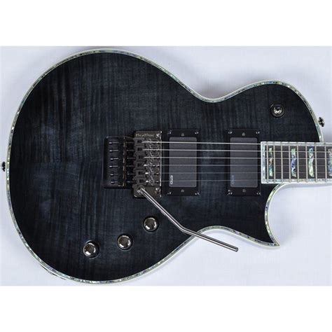 ESP LTD Deluxe EC 1000 FR Electric Guitar In See Thru Black B Stock