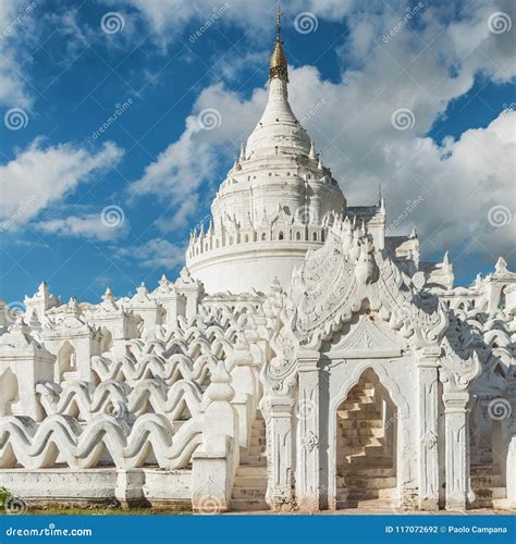 Hsinbyume Pagoda Mingun Sagaing Region Near Mandalay Myanmar Stock