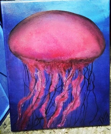 Acrylic Painting Entitled Jellyfish By Alchemistsartisans On Etsy