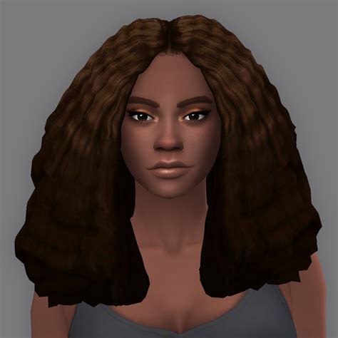 Qicc Muna Hair Screenshots The Sims 4 Create A Sim Curseforge