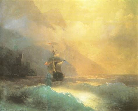 Paintings Reproductions Seascape 1870 By Ivan Aivazovsky 1817 1900