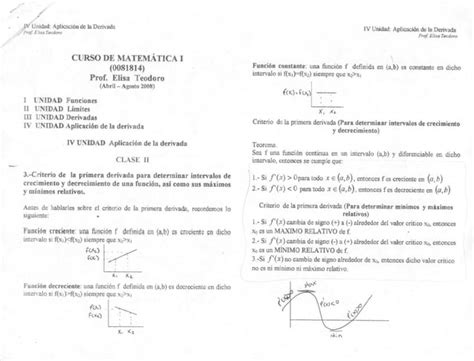 Elisa Teodoro Aplicacion De Derivadas Clase Ppt Descarga Gratuita