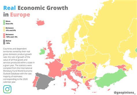 Real economic growth in Europe - 2020 : r/Maps