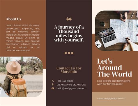 Free, printable, customizable travel brochure templates | Canva