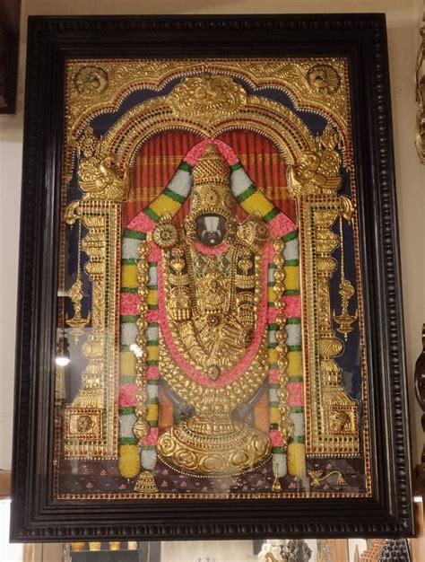 Balaji 3d Tanjore Painting At Rs 75000 Piece Banjara Hills