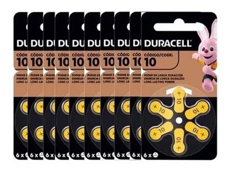 Pack 60 Pilas Auditivas Duracell Activair 10 Para Audífonos Cuotas