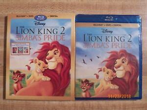 Disney The Lion King II Simbas Pride Blu Ray DVD Digital Copy Animated