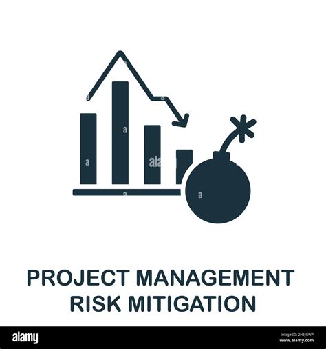 Icono De Mitigaci N De Riesgos Signo Monocromo De La Colecci N De