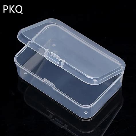 Sizes Mini Clear Plastic Small Box Jewelry Earplugs Storage Box Case