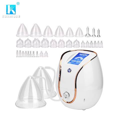 Portable 30 Cups 3 Metal Heads Vacuum Therapy Breast Butt Enhancement