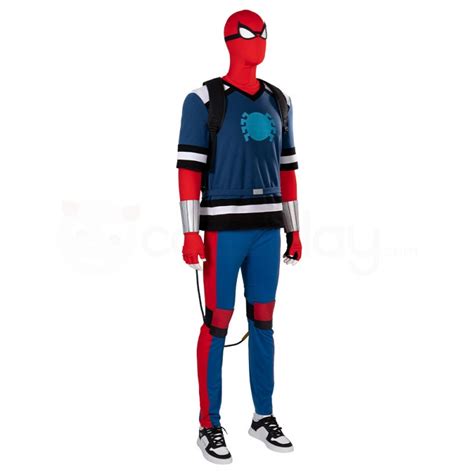 Spider-Man Freshman Year Cosplay Costume Spiderman Peter Parker Hoodie ...