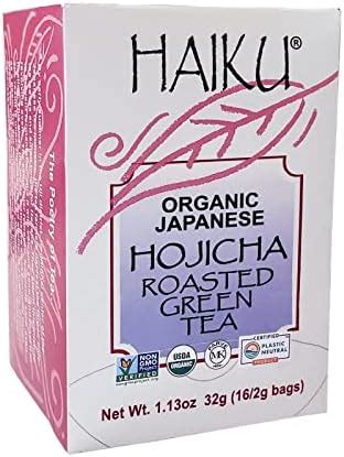 Haiku Japanese Hojicha Roasted Green Tea 100 Organic 16 Count Tea